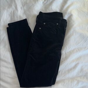 Classic Black Women's Velvet Skinny Jean